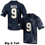 Notre Dame Fighting Irish Men's Daelin Hayes #9 Navy Blue Under Armour Authentic Stitched Big & Tall College NCAA Football Jersey FDZ2599WR